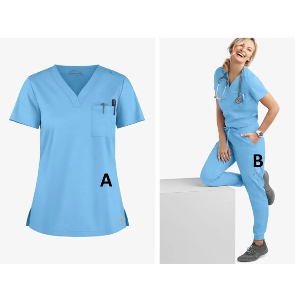 Top and pants nursing scrubs - Picture 1 of 5